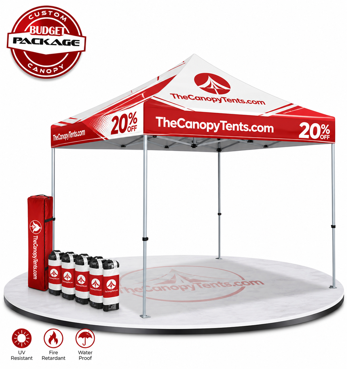 希少 US 三軒茶屋 Customized Tent Fanny Pack Custom Canopy Tent Package 1 | Branded Event Bundle