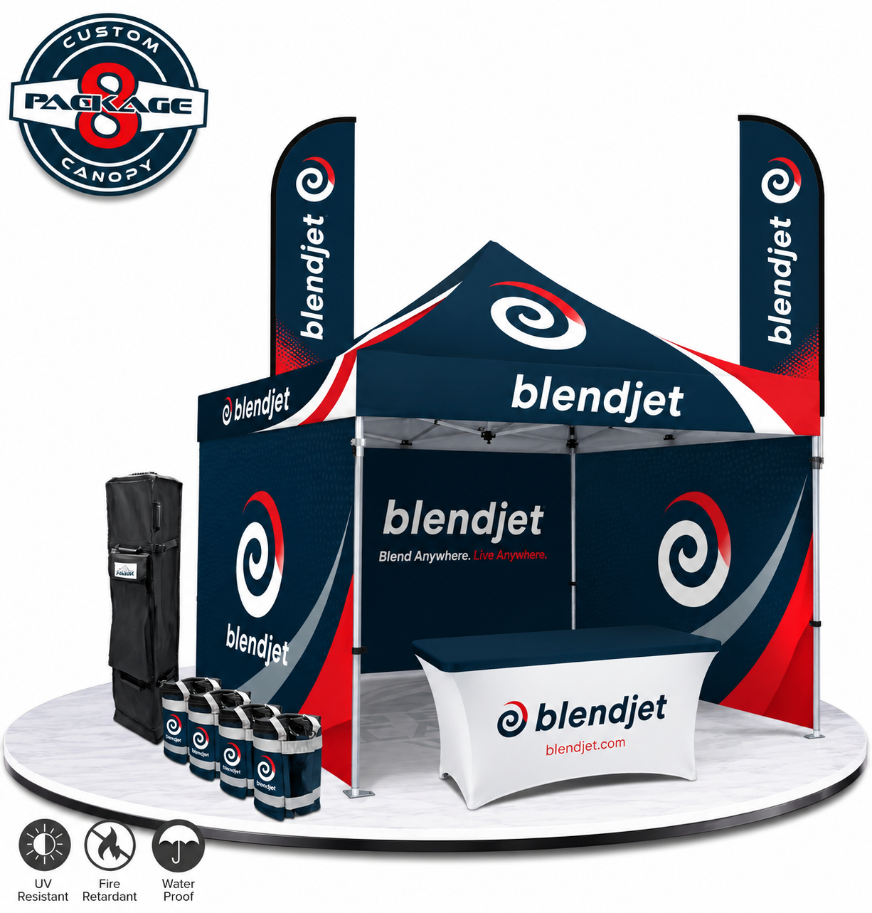 Custom Canopy Tent Package 8 | Branded Event Bundle